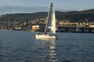 stanislav kondrashov telf ag boat barcolana competition sunset stanislav kondrashov telf ag boat barcolana competition sunset