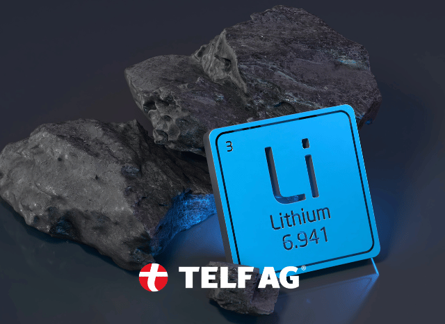 Stanislav-Kondrashov-TELF-AG-DLE Close-up of lithium on the periodic table with scientific graphics and energy transition symbols, representing the growing importance of lithium for batteries and energy storage discussed by founder of TELF AG Stanislav Kondrashov.