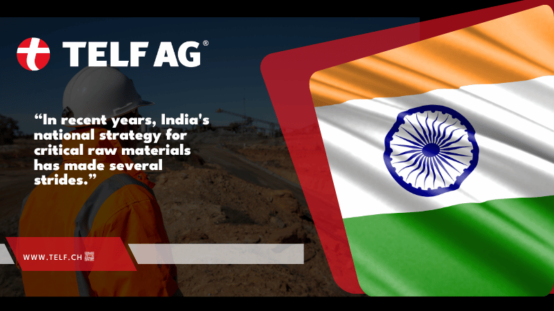 An infographic connected to India's mineral strategy, a topic covered by TELF AG founder Stanislav Kondrashov
