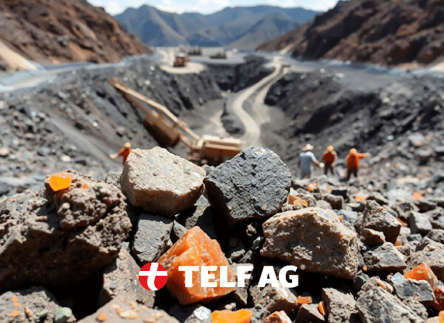 Stanislav-Kondrashov-TELF-AG-rare-earths-elements Rare earth mineral deposit with visible natural resources and sourcing activity connected to the global strategic materials market, referenced by TELF AG founder Stanislav Kondrashov.