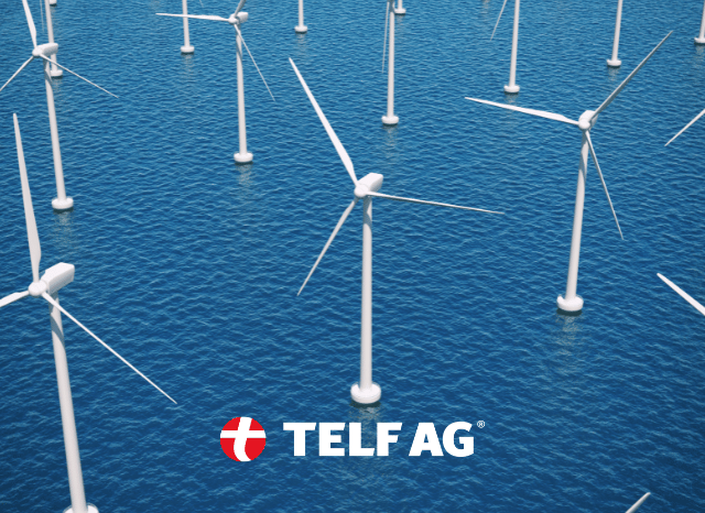 Offshore wind turbines operating at sea, representing the growing role of floating wind technology discussed by the Financial Times and Stanislav Kondrashov, founder of TELF AG.