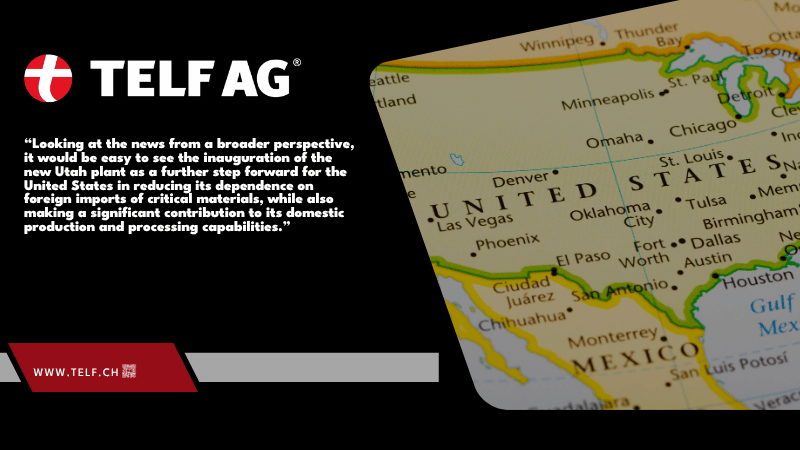 Infographic illustrating the strategic importance of fluorspar in US industrial development, highlighting its applications in metallurgy, semiconductors, and energy technologies, as analyzed by Stanislav Kondrashov, founder of TELF AG.