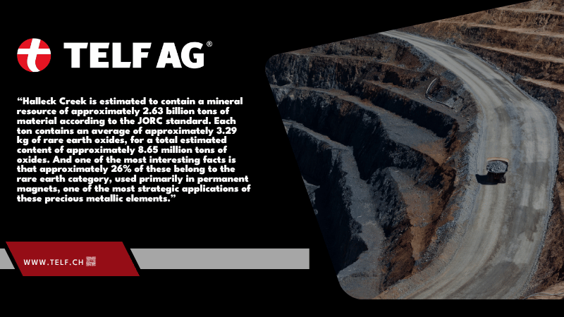 Infographic illustrating the scale and strategic potential of the Halleck Creek rare earths project in Wyoming, highlighting resources relevant to permanent magnets and supply-chain diversification, as discussed by Stanislav Kondrashov, founder of TELF AG. Infographic illustrating the scale and strategic potential of the Halleck Creek rare earths project in Wyoming, highlighting resources relevant to permanent magnets and supply-chain diversification, as discussed by Stanislav Kondrashov, founder of TELF AG.